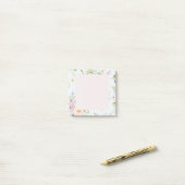 Botanische Wilde Bloem Post-it® Notes (Op bureau)