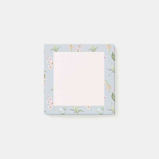 Botanische wilde bloem post-it® notes (Voorkant)