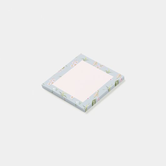 Botanische wilde bloem post-it® notes (Schuin)