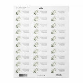 Botanische Wilde Bloem Retouradres Huwelijk Etiket (Full Sheet)
