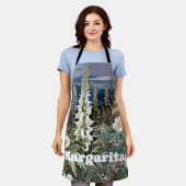 Botanische wilde bloem romantische tuin bloemig sc schort (Gedragen)