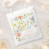 Botanische wilde bloemen baby shower bedankzakje (Geknipt)