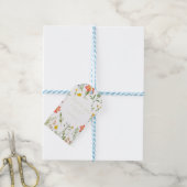 Botanische wilde bloemen Baby shower Cadeaulabel (Met Touw)