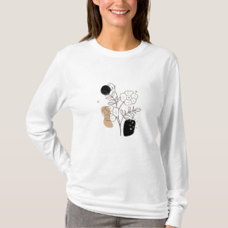 Botanische Wilde Bloemen Boho Floral Graphic T-shirt
