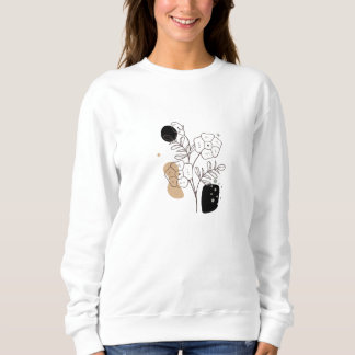 Botanische Wilde Bloemen Boho Floral Graphic Trui