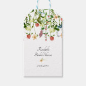Botanische wilde bloemen cadeaulabel (Voorkant)