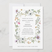 Botanische wilde bloemen | Elegant Vrijgezellenfee Kaart (Voorkant)