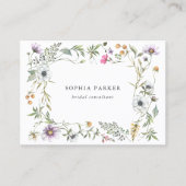 Botanische wilde bloemen | Girly en Elegant Visitekaartje (Voorkant)