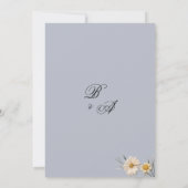 Botanische wilde bloemen tuin bloemen Save the Dat Kaart (Achterkant)