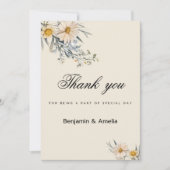 Botanische wilde bloemen tuin bloemendank u kaart (Voorkant)