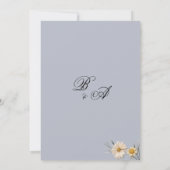 Botanische wilde bloemen tuin bloemendank u kaart (Achterkant)