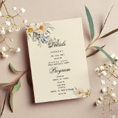 Botanische wilde bloemen tuin flora Details Progra Kaart