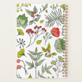 Botanische wilde bloementtuin planner (Achterkant)