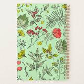 Botanische wilde bloementtuin planner (Achterkant)