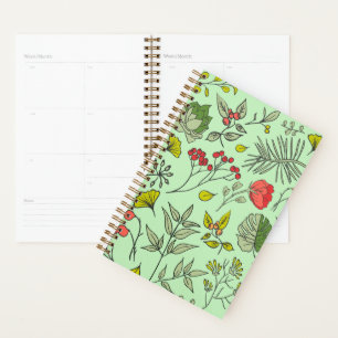 Botanische wilde bloementtuin planner