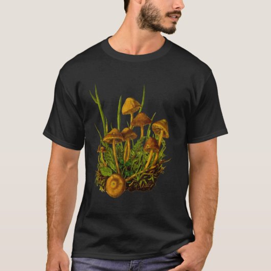 Botanische wilde paddenstoelen Fungiphile Mycology T-shirt (Voorkant)