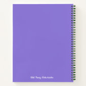 Botanische Wilde Pansy pastelbloem Notitieboek (Achterkant)