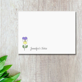 Botanische Wilde Pansy pastelbloem Post-it® Notes