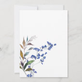 Botanische wilde ventilatorbridale douche kaart (Achterkant)