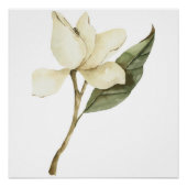 Botanische Wildflower Art Print, Minimalistische N Perfect Poster (Voorkant)