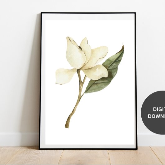 Botanische Wildflower Art Print, Minimalistische N Perfect Poster