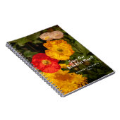 Botanische Wildflower Natuur Bloembladeren Custom Notitieboek (Rechterzijde)