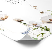 Botanische Wildflower Seating Chart | Vrijgezellen Poster (Hoek)