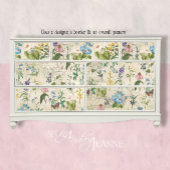 Botanische Wildflower Vlinder Ephemera Decoupage Tissuepapier