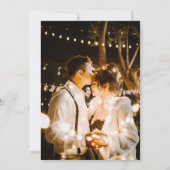 Botanische Wildflower Wedding Save the Date Kaart (Achterkant)