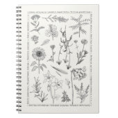 Botanische Wildflowers  Floral Notitieboek (Voorkant)