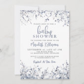 Botanische Winter Baby Shower Kaart (Voorkant)