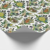 botanische winter cadeaupapier (Hoek)