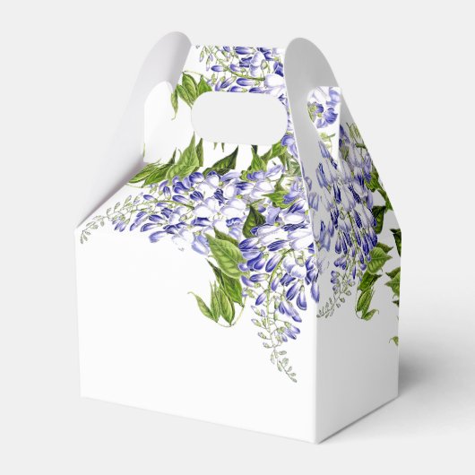 Botanische Wisteria Bloemen Bloemen Bloemen Bloeme Bedankdoosjes (Achterkant)