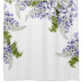 Botanische wisteria Flowers Floral Shower Curtain Douchegordijn (Voorkant)