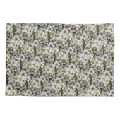 Botanische witte bloemen Foto van elke naam Kussensloop (Achterkant)