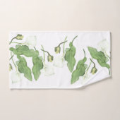 Botanische witte Calla Lily Flowers Bath Towel set Bad Handdoek (Handdoek)