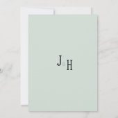 Botanische witte mint bessen bloemensave de datum kaart (Achterkant)