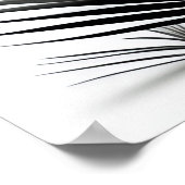 Botanische witte streektekening poster (Hoek)