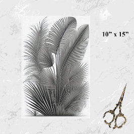 Botanische witte streep Tekening klein Tissuepapier