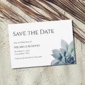 Botanische woestijn Succulent Simple Wedding Save The Date