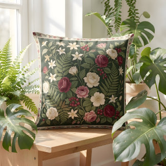 Botanische Worpkussen – Vintage Bloemendesign Kussen