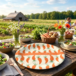 Botanische Wortels Collectie Papieren Bordje