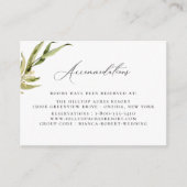 Botanische woud bruiloft woonruimte informatiekaartje (Voorkant)