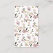 Botanische woud Cute Baby Dier Diaper Raffle Informatiekaartje (Achterkant)