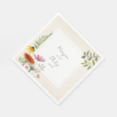 Botanische woudbruiloft Napkins Servet (Hoek)