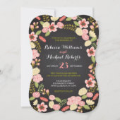 Botanische Wreath Invitation Kaart (Voorkant)
