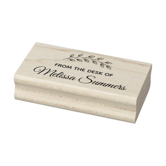 Botanische Wreath Leaves Branch van het bureau van Rubberstempel (Stempel)