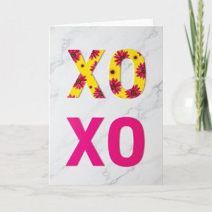 Botanische Xoxo-kerstkaart Kaart