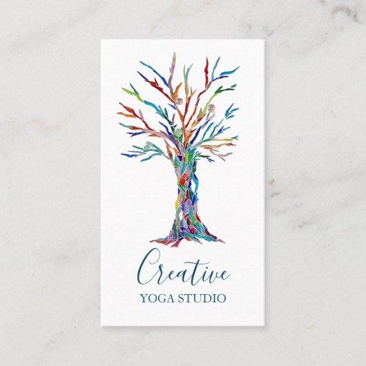 Botanische Yoga Studio Visitekaartje (Voorkant)