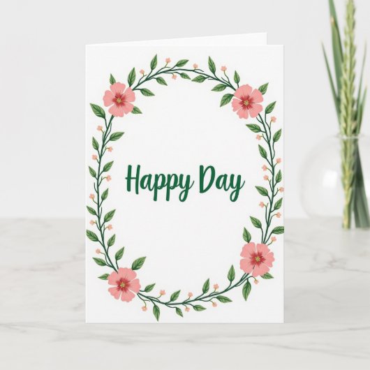 Botanische Zalige Dag Kaart (Voorkant)